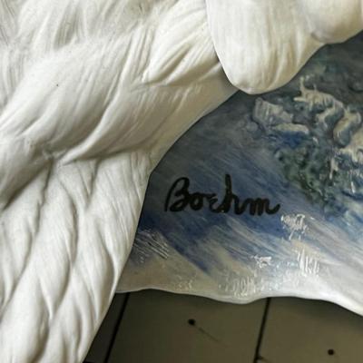 BOEHM Edward Boehm Studio Trumpeter Swan Official 1985 Porcelain Sculpture of the Audio Society. 