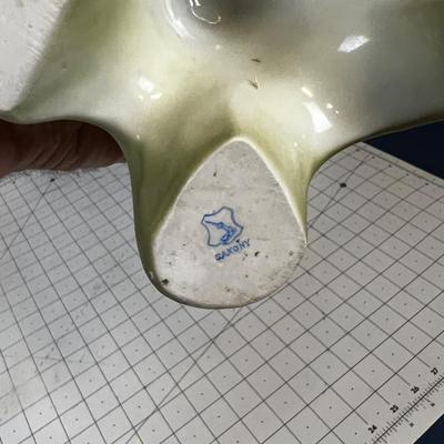 Saxony Art Nouveau Vase with Cherubs and women 