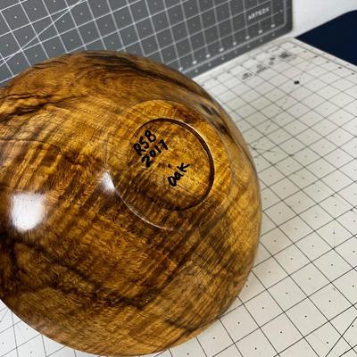 Oak Burl Hand Turned Bowl 