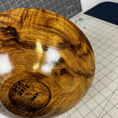 Oak Burl Hand Turned Bowl 