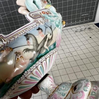 Exceptionally Cool Piece of Meissen Dragon Boat 