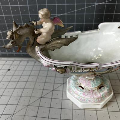 Exceptionally Cool Piece of Meissen Dragon Boat 