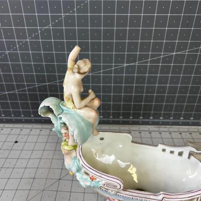 Exceptionally Cool Piece of Meissen Dragon Boat 