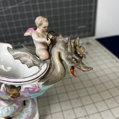 Exceptionally Cool Piece of Meissen Dragon Boat 
