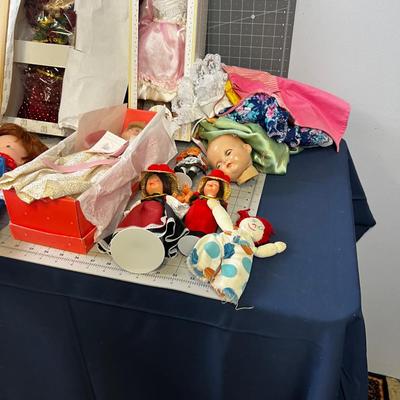 Large Lot of Dolls both with and with out Boxes