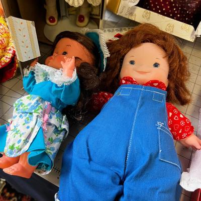 Large Lot of Dolls both with and with out Boxes