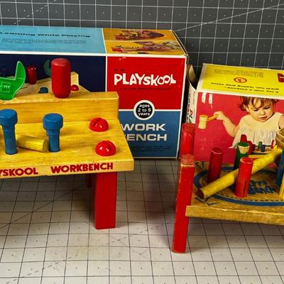 Play Skool Work Bench and Cobbler Bench. Both with Original Boxes