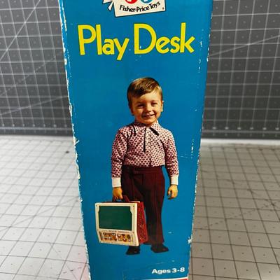 Fisher Price Play Desk, In Original Box with stuff