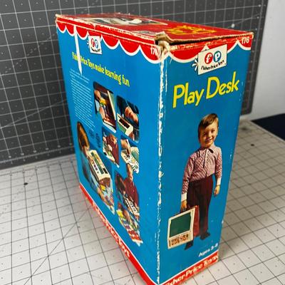 Fisher Price Play Desk, In Original Box with stuff