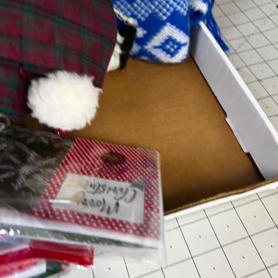 Tray of Christmas Stuff