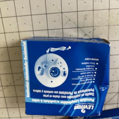 3 Porcelain Light Base, New 