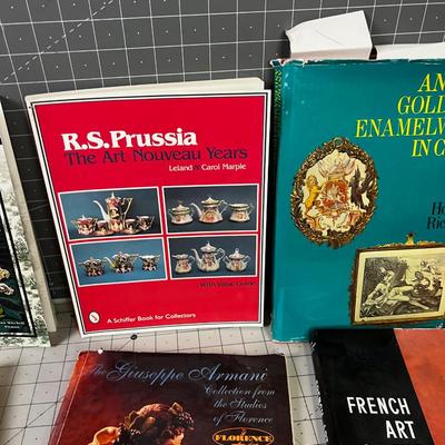 COLLECTOR BOOKS: Wedgewood, Armani, Jewelry French Art ETC.  