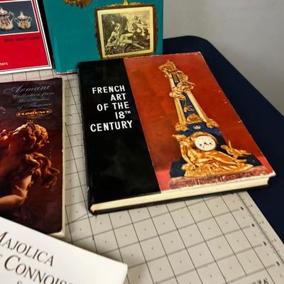 COLLECTOR BOOKS: Wedgewood, Armani, Jewelry French Art ETC.  