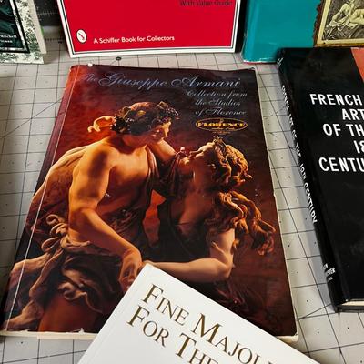 COLLECTOR BOOKS: Wedgewood, Armani, Jewelry French Art ETC.  