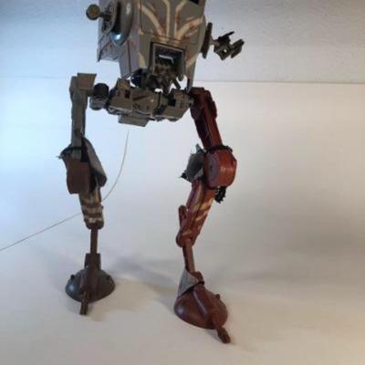 Lot 1032 - Star Wars At-ST the Mandalorian with action figure.