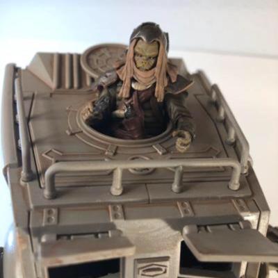 Lot 1032 - Star Wars At-ST the Mandalorian with action figure.