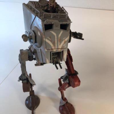 Lot 1032 - Star Wars At-ST the Mandalorian with action figure.