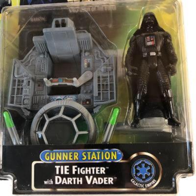 1038 - Star Wars 3.75 Diorama Hans Solo and Darth Vader