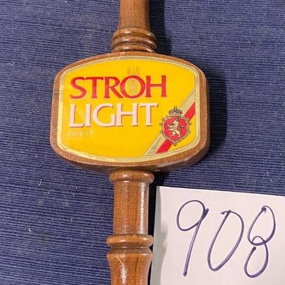 Vintage Stroh Light Keg Tag