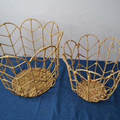 LOT 68. TWO BASKETS