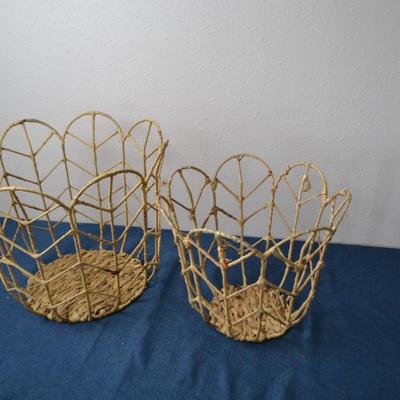LOT 68. TWO BASKETS