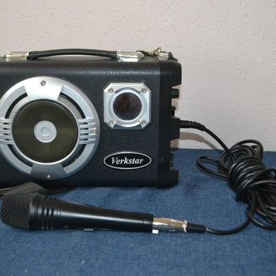 LOT 71. VERKSTAR PORTABLE PA/KARAOKE MACHINE
