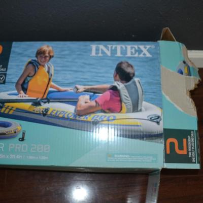 LOT 88. INTEX BLOW UP BOAT