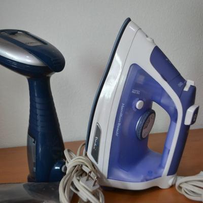 LOT 89. IRON, IRONING BOARD AND STEAMER