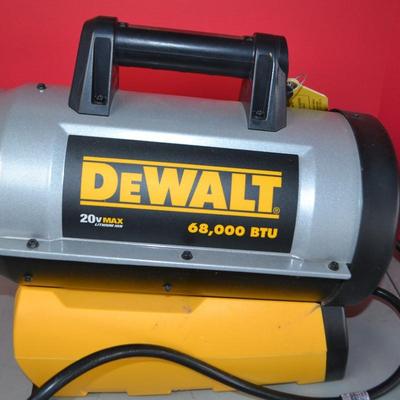 LOT 97. DEWALT CORDLESS SPACE HEATER
