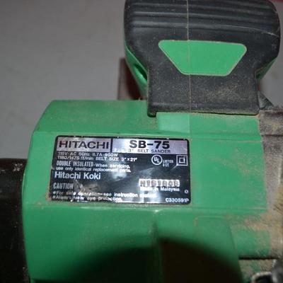 LOT 100. HITACHI BELT SANDER SB-75
