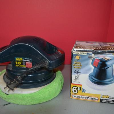 LOT 101. TWO CAR POLISHERS