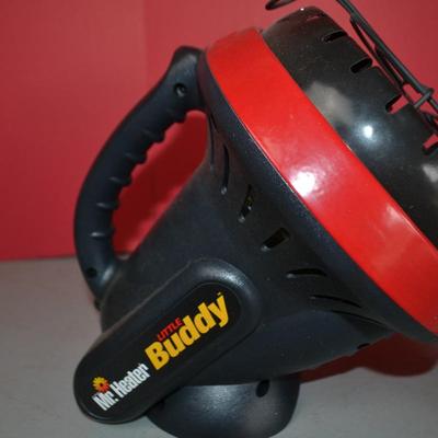 LOT 102. PORTABLE HEATER AND PALM SANDER