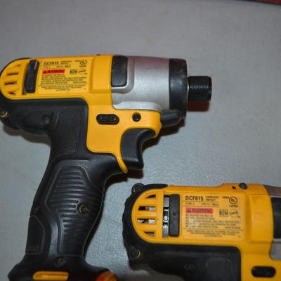 LOT 116. DEWALT DRIVERS AND DRILL
