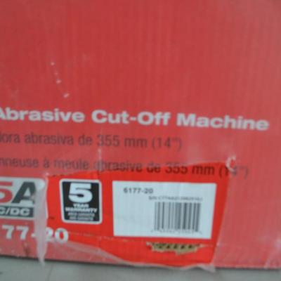 LOT 126. MILWAUKEE ABRASIVE CUT OFF MACHINE (NEW IN BOX)
