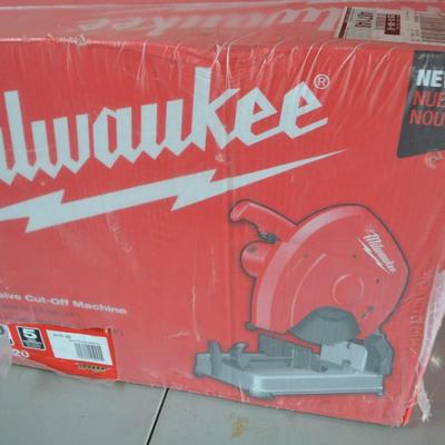 LOT 126. MILWAUKEE ABRASIVE CUT OFF MACHINE (NEW IN BOX)