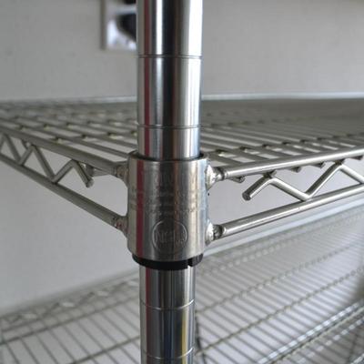LOT 130 WIRE RACK ON WHEELS 48" X 76"