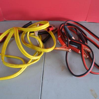 LOT 138 TWO SETS OF JUMPER CABLES