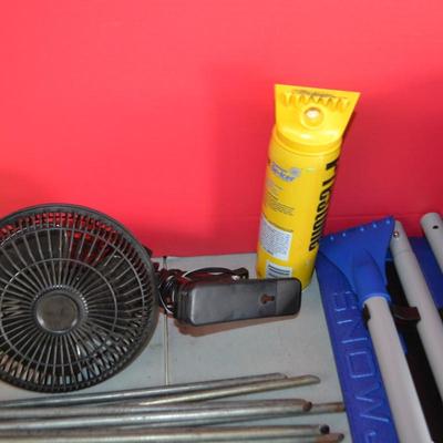 LOT 140. BATTERY CHARGER, MISC ITEMS
