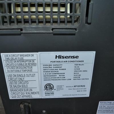 LOT 145. HISENSE PORTABLE AC UNIT