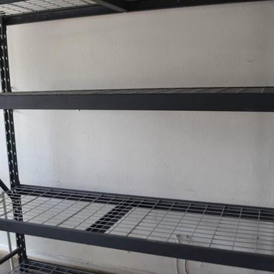 LOT 154. HEAVY DUTY METAL STORAGE RACK