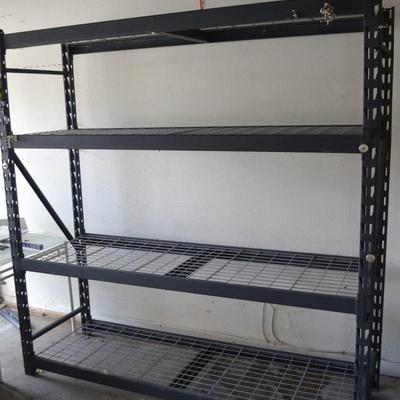 LOT 154. HEAVY DUTY METAL STORAGE RACK
