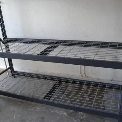 LOT 154. HEAVY DUTY METAL STORAGE RACK