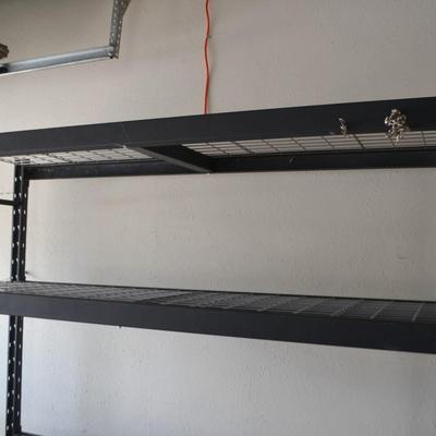 LOT 154. HEAVY DUTY METAL STORAGE RACK
