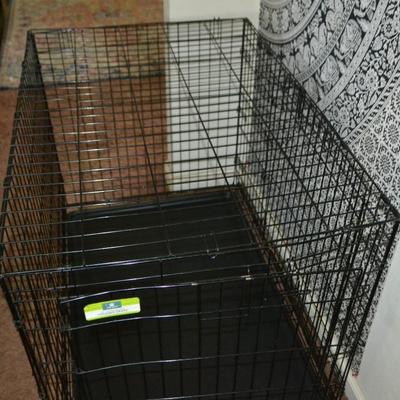 LOT 158. FOLDING PET CRATE. 42" DOOR