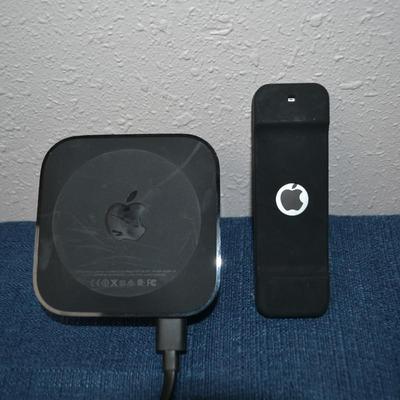 LOT 194. APPLE TV AND REMOTE