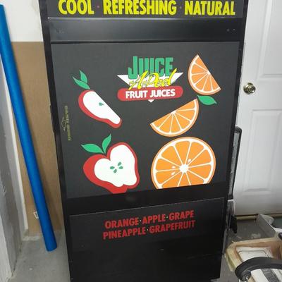 Juice A-peel fruit Juices Vending machine no keys comes with manuals