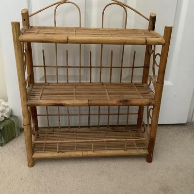 Rattan shelf 3 shelves 23