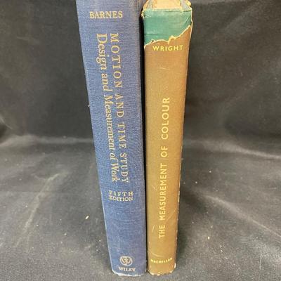 Vintage Engineering Textbooks Motion & Time Study and The Measurement of Colour