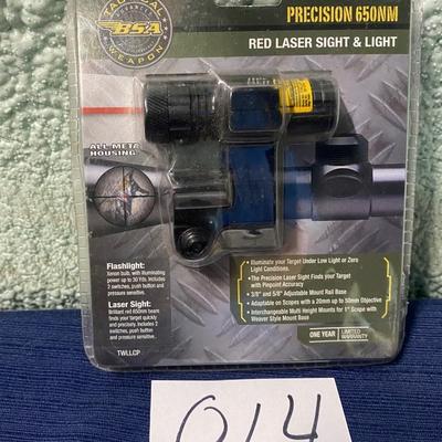BSA Precision 650 NM Red Laser Sight and Light
