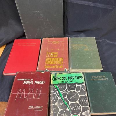 Mixed Lot of Vintage & Antique College Textbooks Guide Reference Books on Electricity Electronic Engineering
